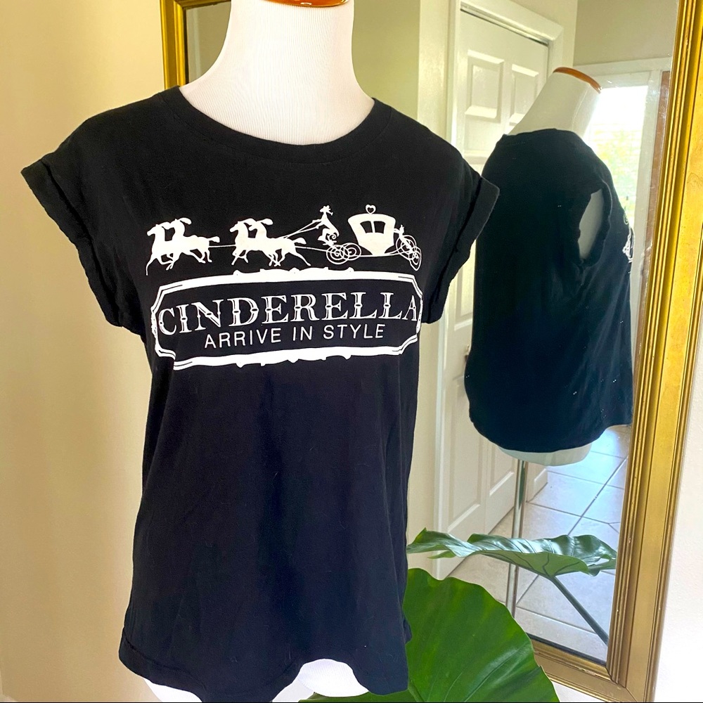 Disney Cinderella COACH Funny Graphic Shirt SMALL
